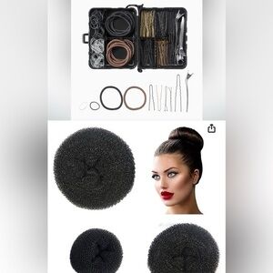 Conair Styling Essentials Kit + Hair Donut Set + extra hair styling pieces